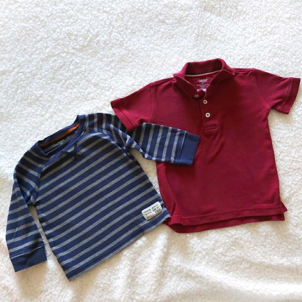 🖤 3/$20 Carter's and French Toast Boys' Top Bundle
